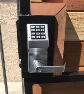 Keypad with Lock installed by Andy the Locksmith